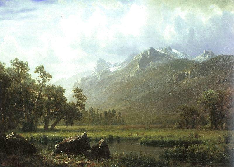 Albert Bierstadt The Sierras near Lake Tahoe, California Norge oil painting art